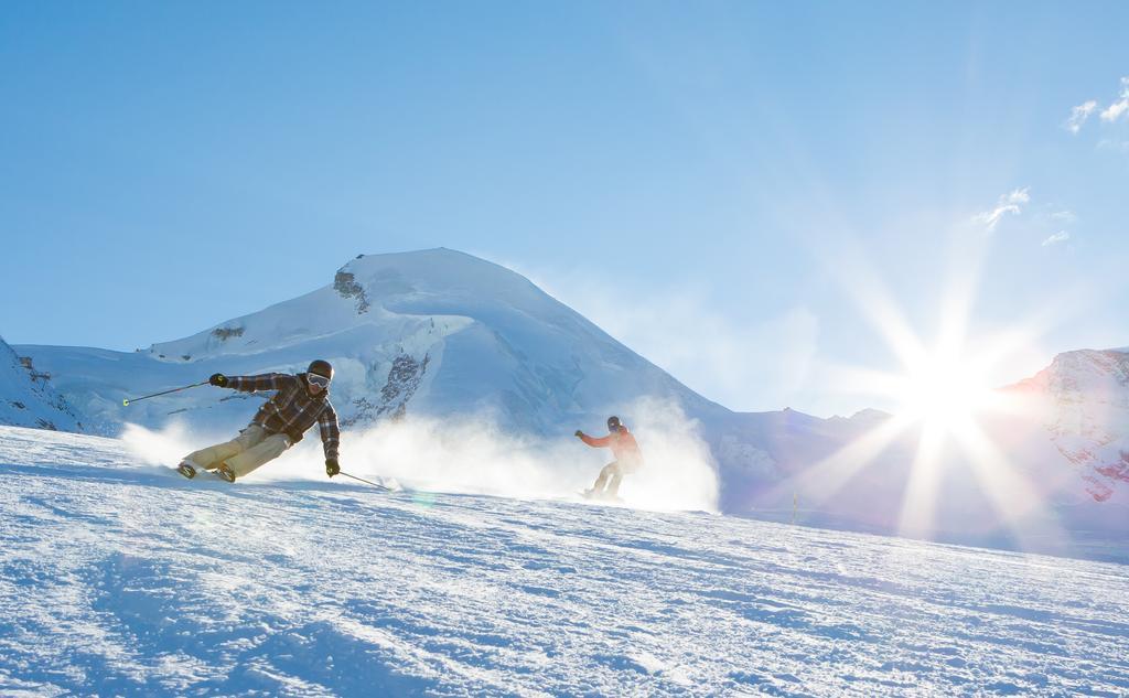Hotel Garni Domino Saas Fee Exteriör bild